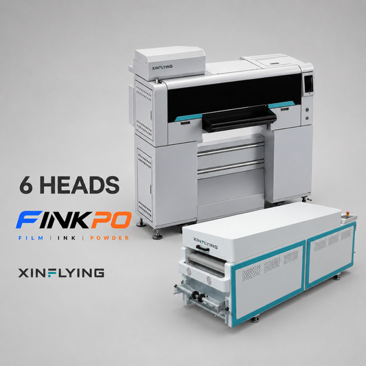 6 Head DTF Printer + DTF Powder Shaker Dryer