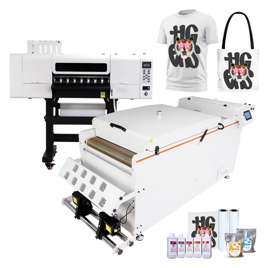 C604+H6501 24 Inch" 4 Head DTF Printer + DTF Powder Shaker Dryer